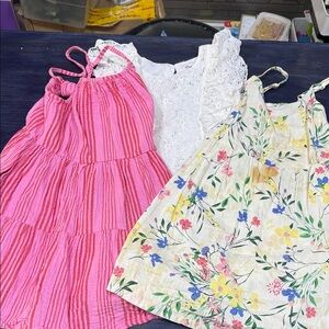Cat & Jack Pink, White, and Floral Kids Dresses